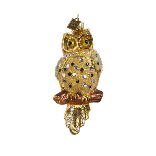 Jeweled Owl Ornament, 4.75