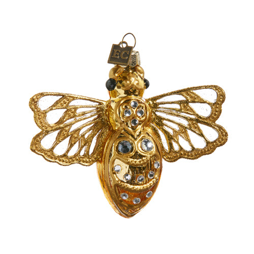 Jeweled Queen Bee Ornament, 4.25