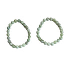 Jade Smooth Bead Stretch Bracelet