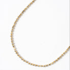 Golden Glitter Pyrite Gemstone Necklace