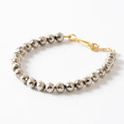 Sparkling Gold Pyrite Bracelet Close Up