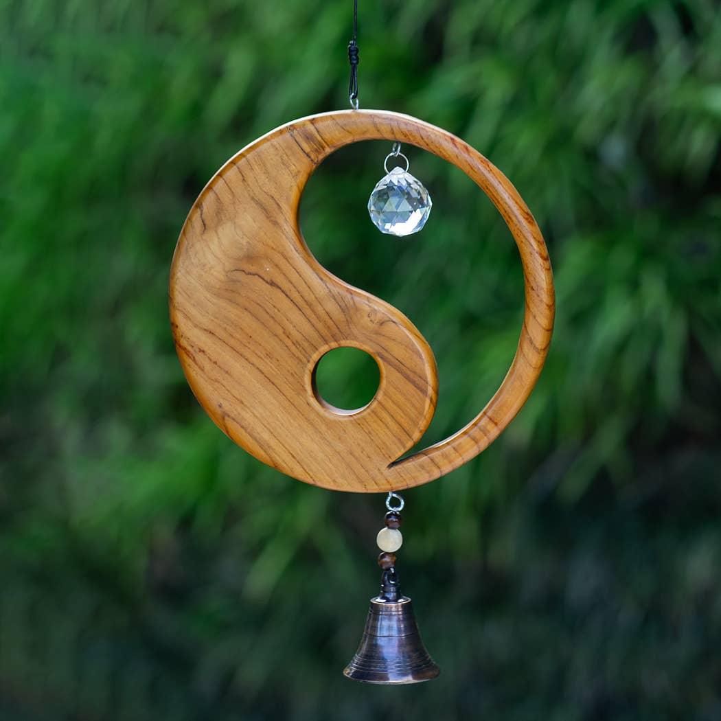 Yin Yang Recycled Teak Sun Catcher