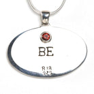 Oval Bee Pendant with Garnet back