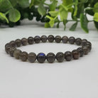 6mm Labradorite Smooth Bead Stretch Bracelet