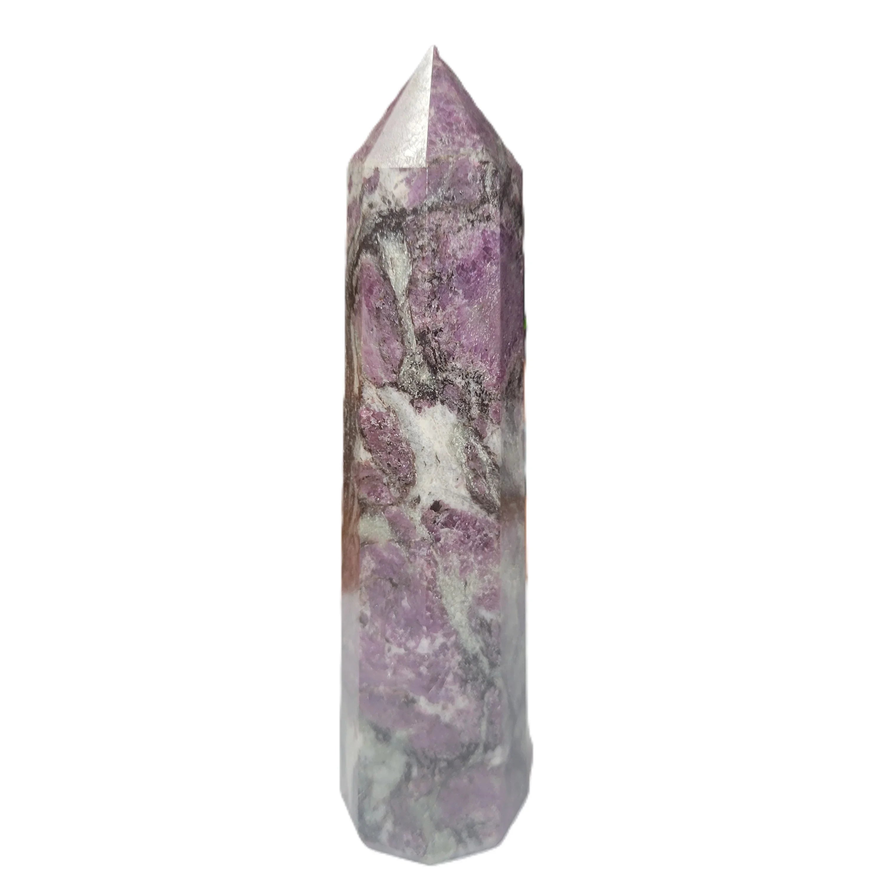 Garnet in Matrix  Polished Point Tower