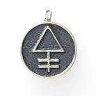 Phosphorus Alchemy Pendant with Rainbow Moonstone - Illumination front