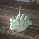 Hamsa Incense Holder on Table