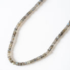 Labradorite Faceted Rondel Necklace Up Close