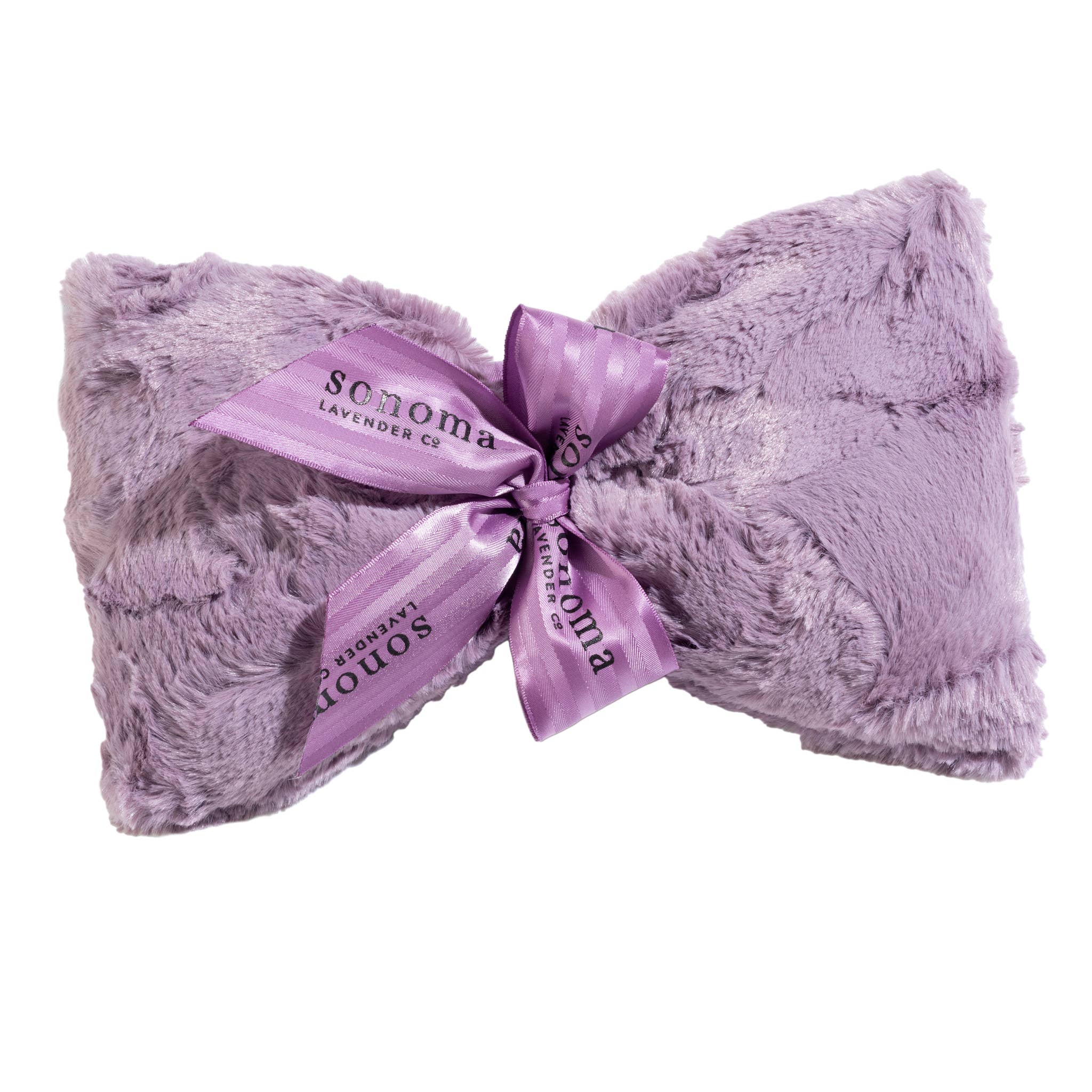 Purple plush spa mask with Lavender Fill