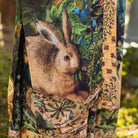 Bella Notte Opera Kimono Style Duster Close Up Rabbit Detail