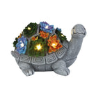 Garden Turtle w/ LED Lights, Cast Resin