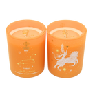 Orange Leo Zodiac Candle Amber Scent