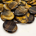 Tiger Eye Worry Stone Close Up