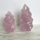 Rose Quartz Swirling Flame Polished Crystal