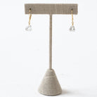 Herkimer Diamond Faceted Earrings on Stand