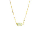 White Moonstone Cala Necklace