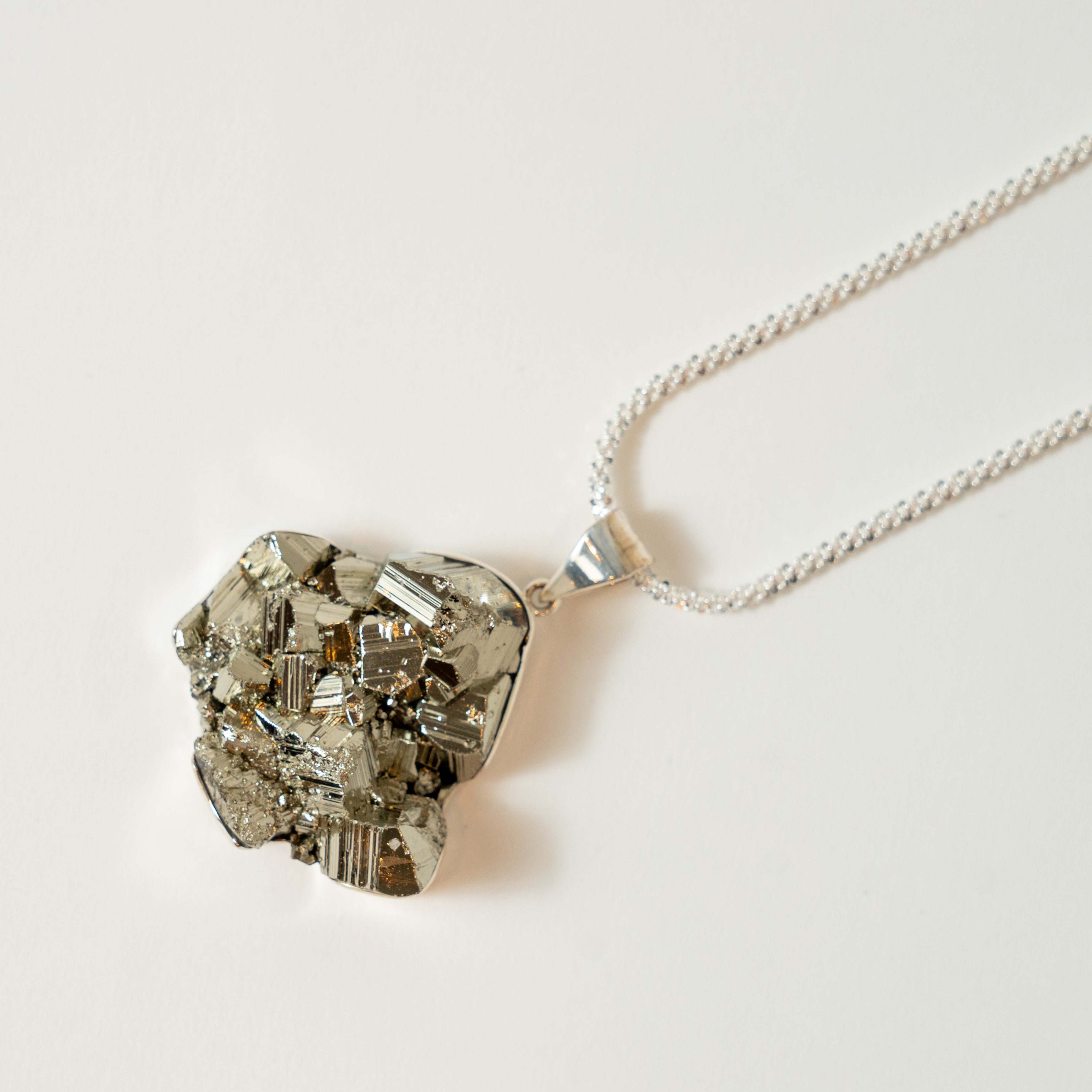 Pyrite Cluster Necklace