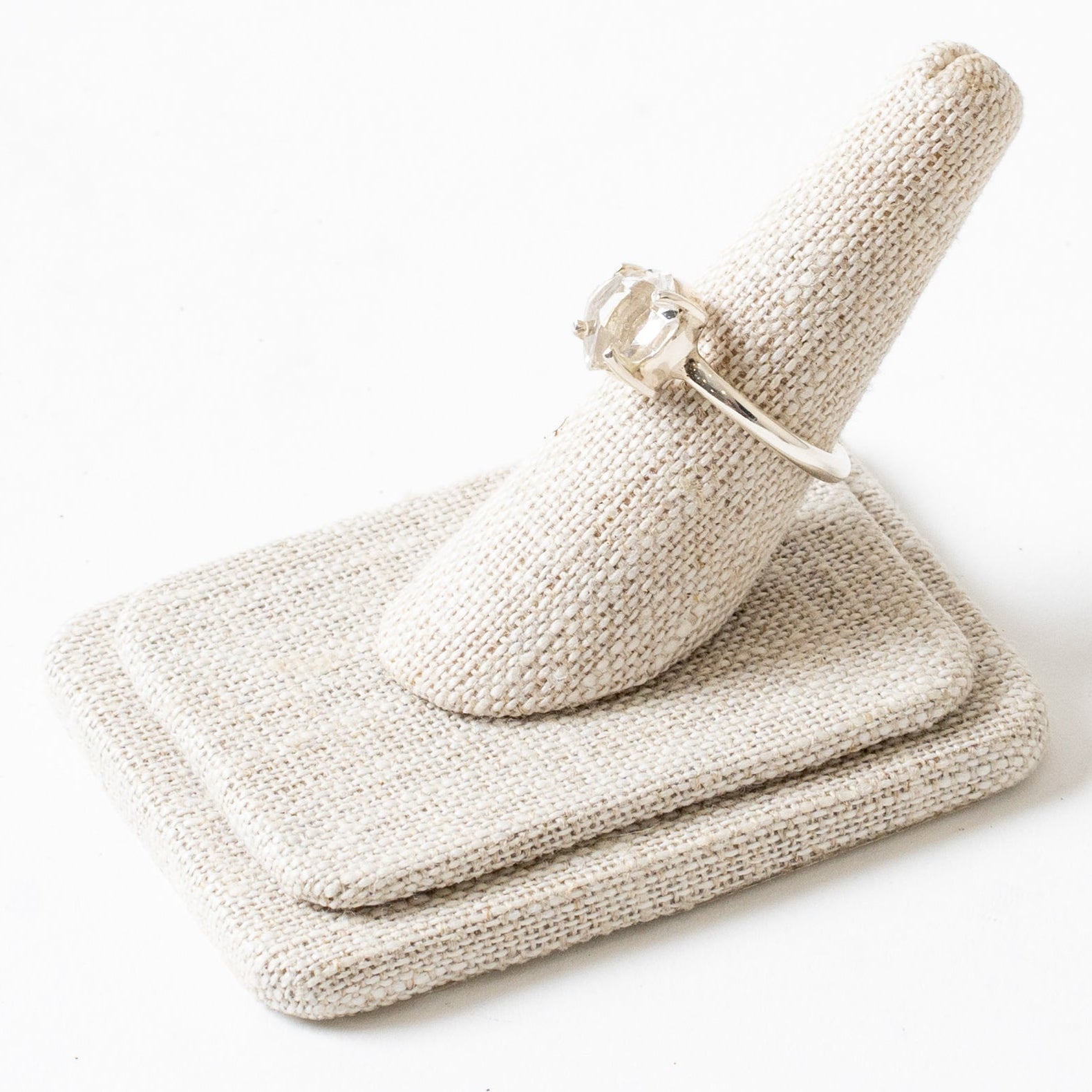 Herkimer Diamond Ring Side View