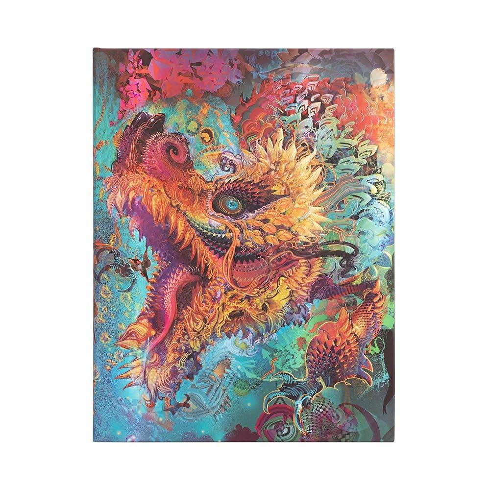 Humming Dragon (Android Jones Collection) Ultra Lined Hardcover Journal: Hardcover, 120 gsm, ribbon marker, memento pouch, elastic closure cover image