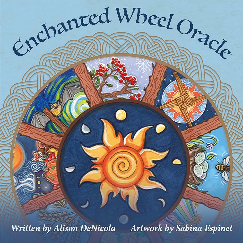 Enchanted Wheel Oracle: 45 Round Cards with Hand-Painted Art― Explore Spiritual Pathways, Portals, and Elemental Energy with the Celtic Wheel of the ... Illustrated Guidebook for Oracular Readings cover image
