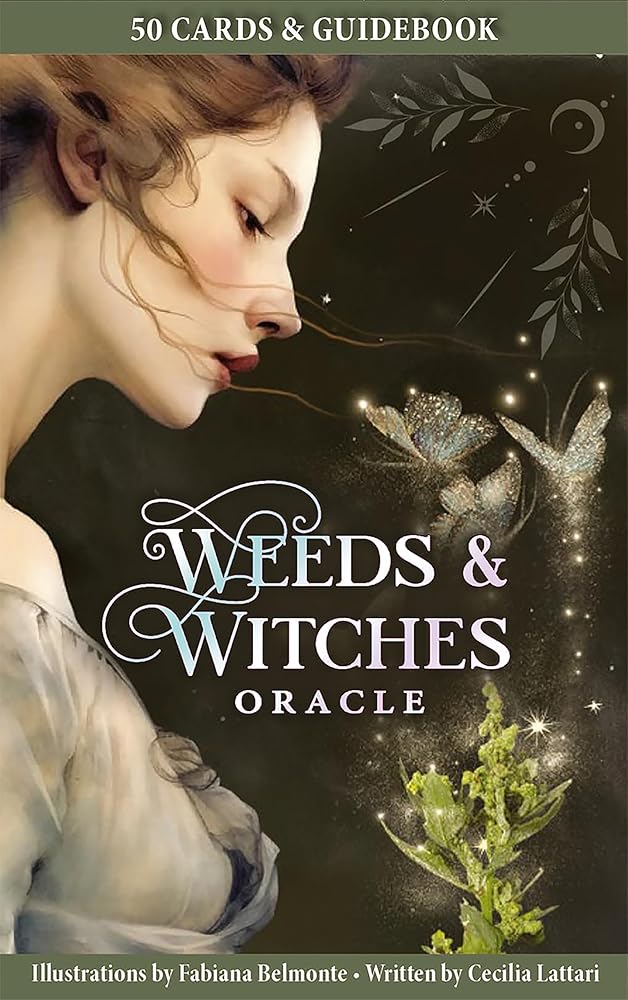 Weeds & Witches Oracle Deck: 50 Cards with Lush Collage-Style Art, Guiding Messages from Witches and Wildflowers, Includes 64-page Richly Illustrated Guidebook cover image