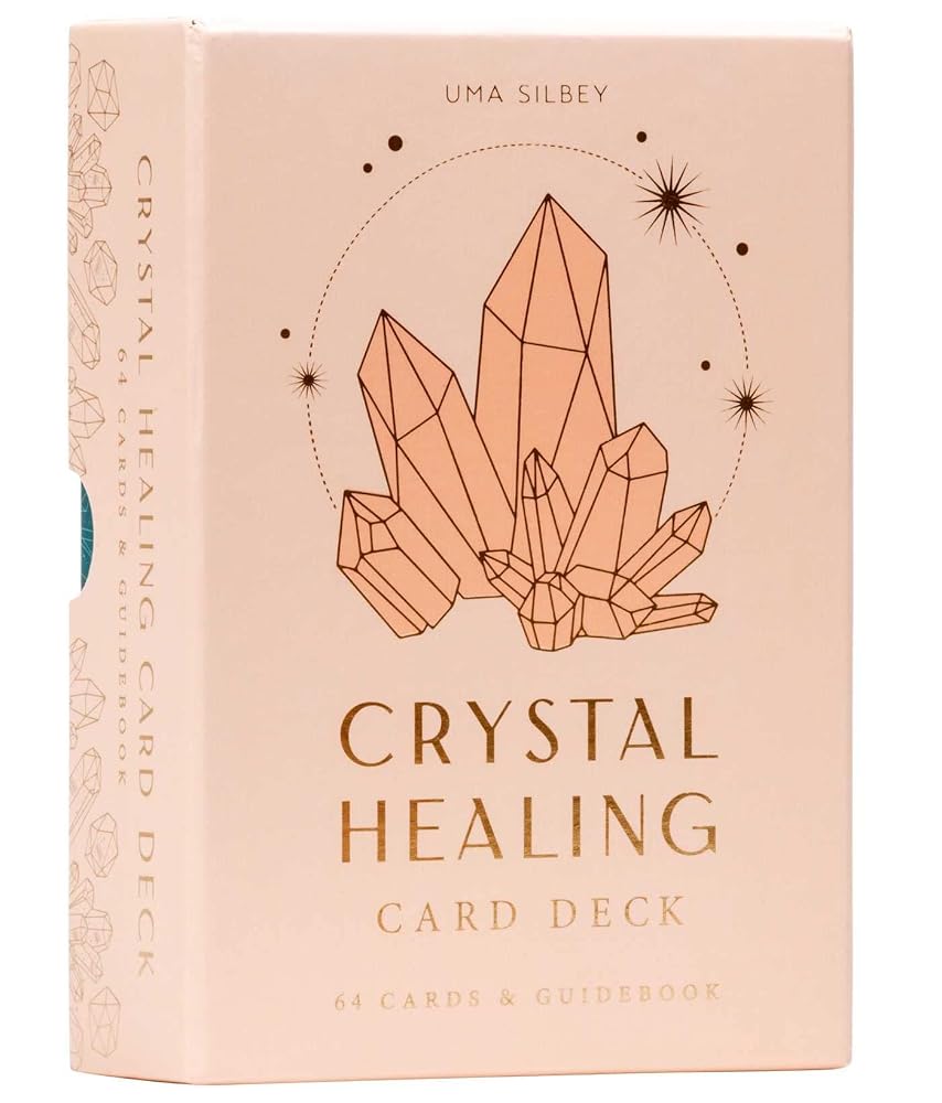 Crystal Healing Card Deck (Self-Care, Healing Crystals, Crystals Deck) cover image