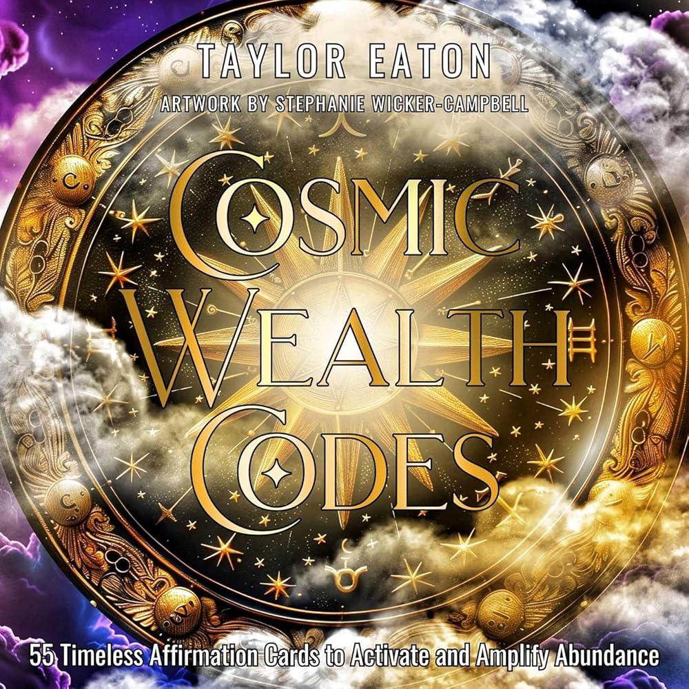 Cosmic Wealth Codes Affirmation Deck: 55 Timeless Affirmation Cards to Activate and Amplify Abundance (55 Full-Color Cards) cover image