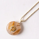 Citrine and Rutilated Quartz Necklace