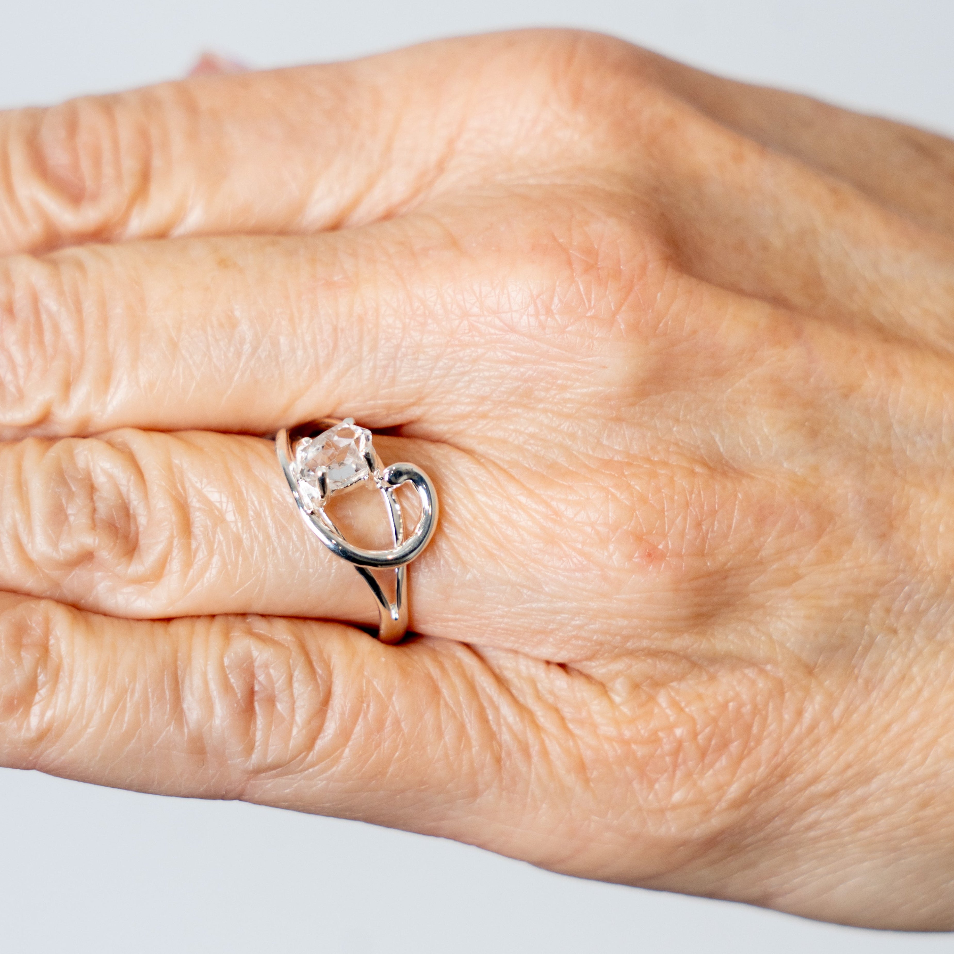 herkimer ring on hand