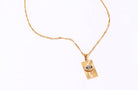 Evil Eye Talisman Tag Pendant Necklace 5