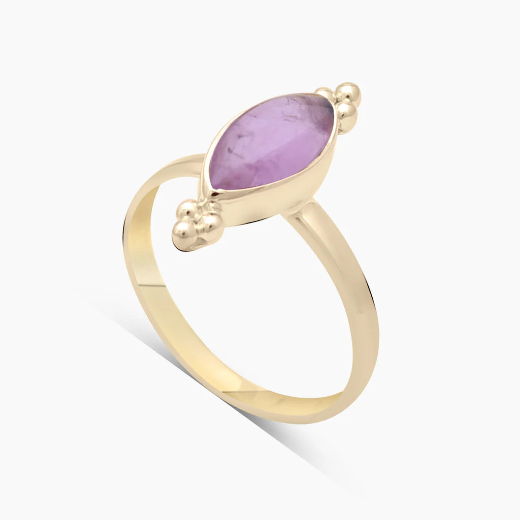 Amethyst Ring in Gold Vermeil