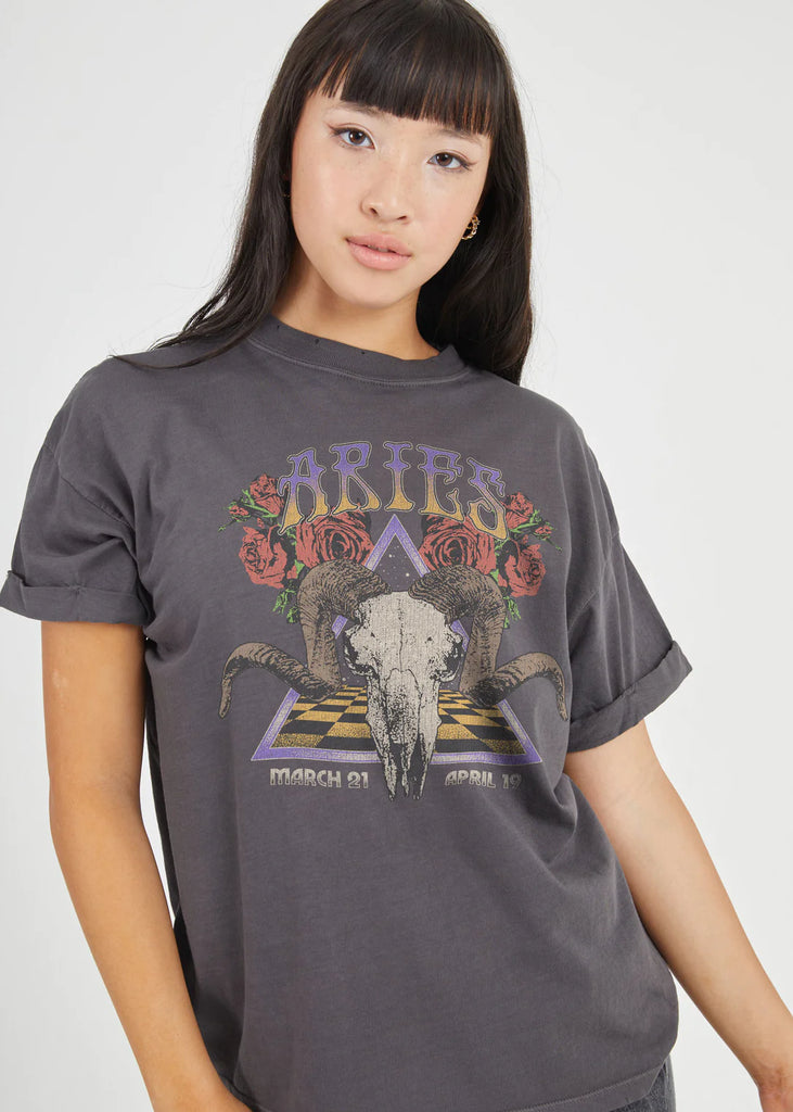 Aries Sun Sign Zodiac Graphic Tee Shirt