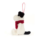 Bashful Puppy Ornament Side View