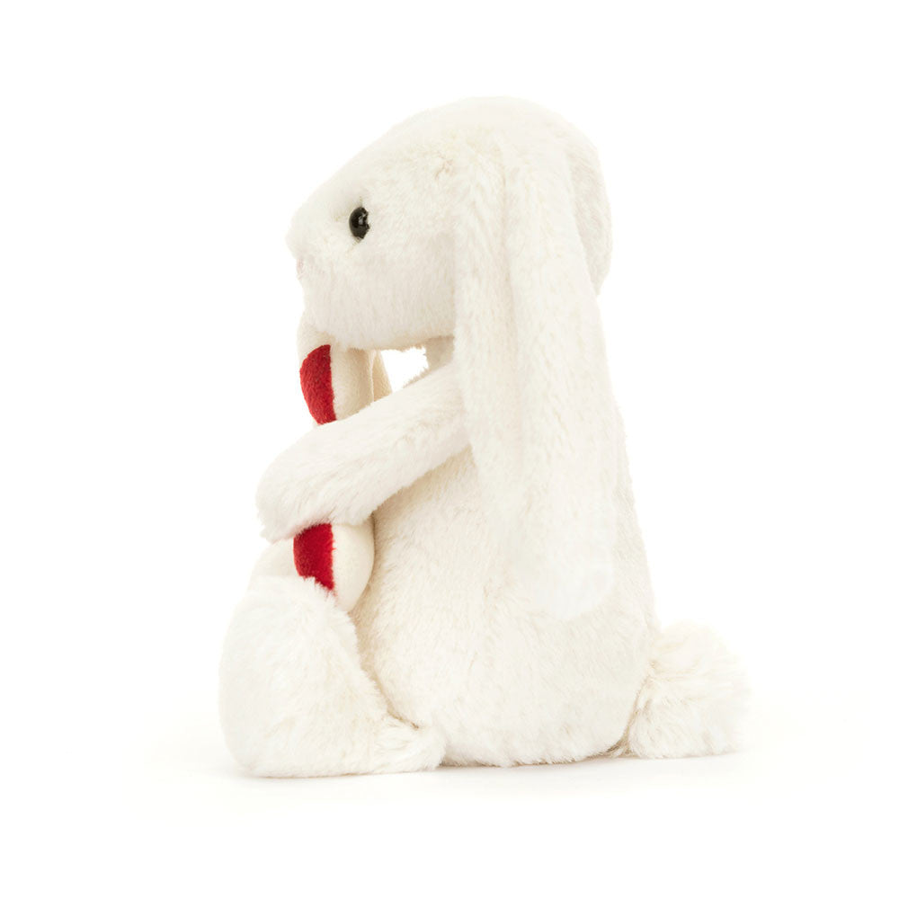 Bashful Bunny w/ Candy Cane Side View