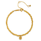 Citrine Lotus November Birthstone Bracelet