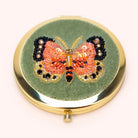 Bonny Butterfly Embroidered Compact Mirror