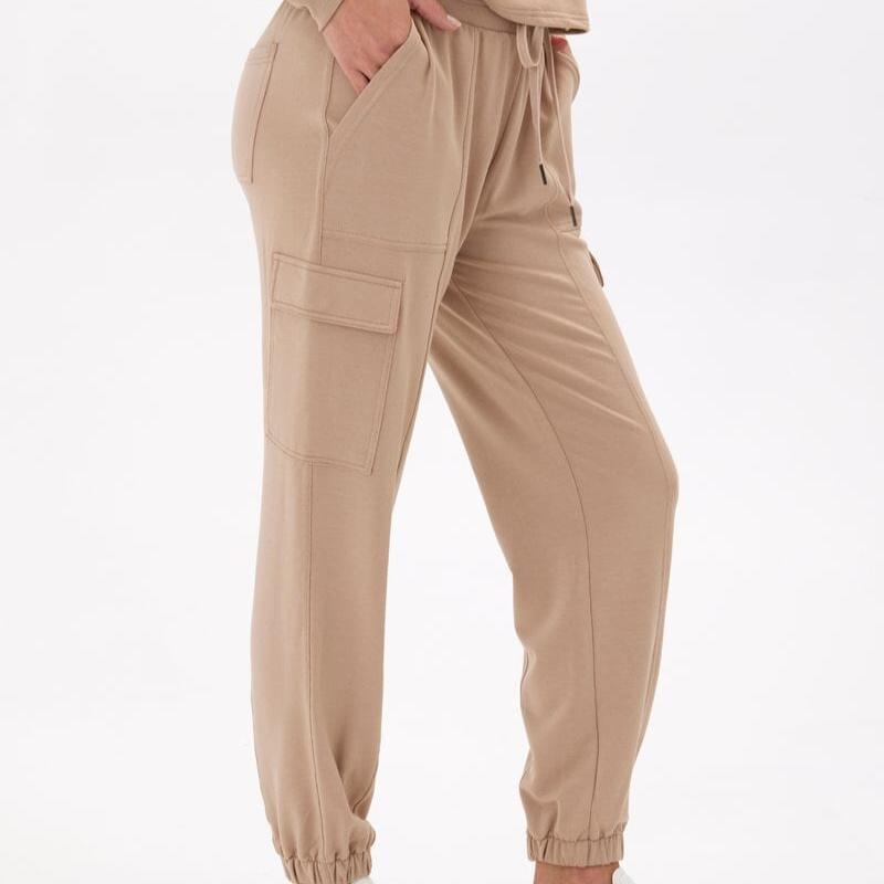 Chai Margot Modal Terry Cargo Jogger Side