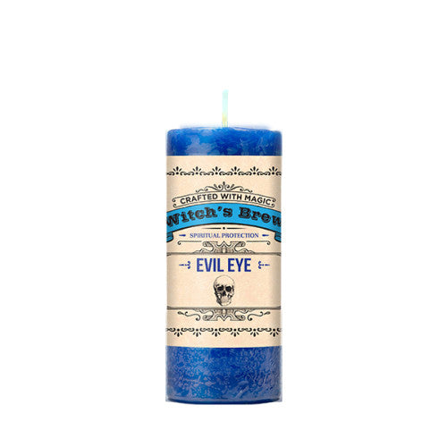 Witch's Brew Evil Eye 2x4 Pillar Candle