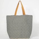 Black & Purple Beaded Evil Eye Shopper Tote-back