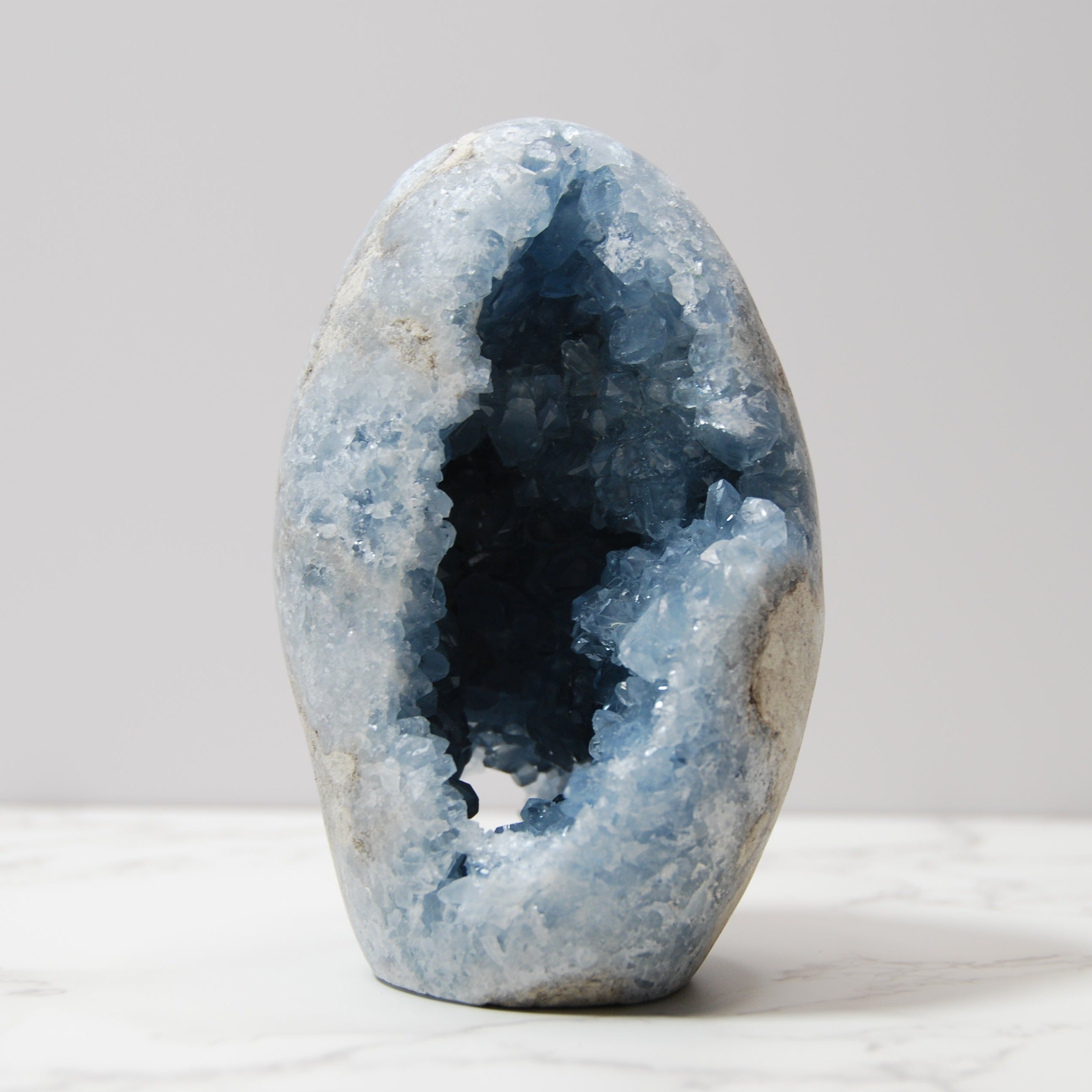 Celestite Free Form Standing Cluster