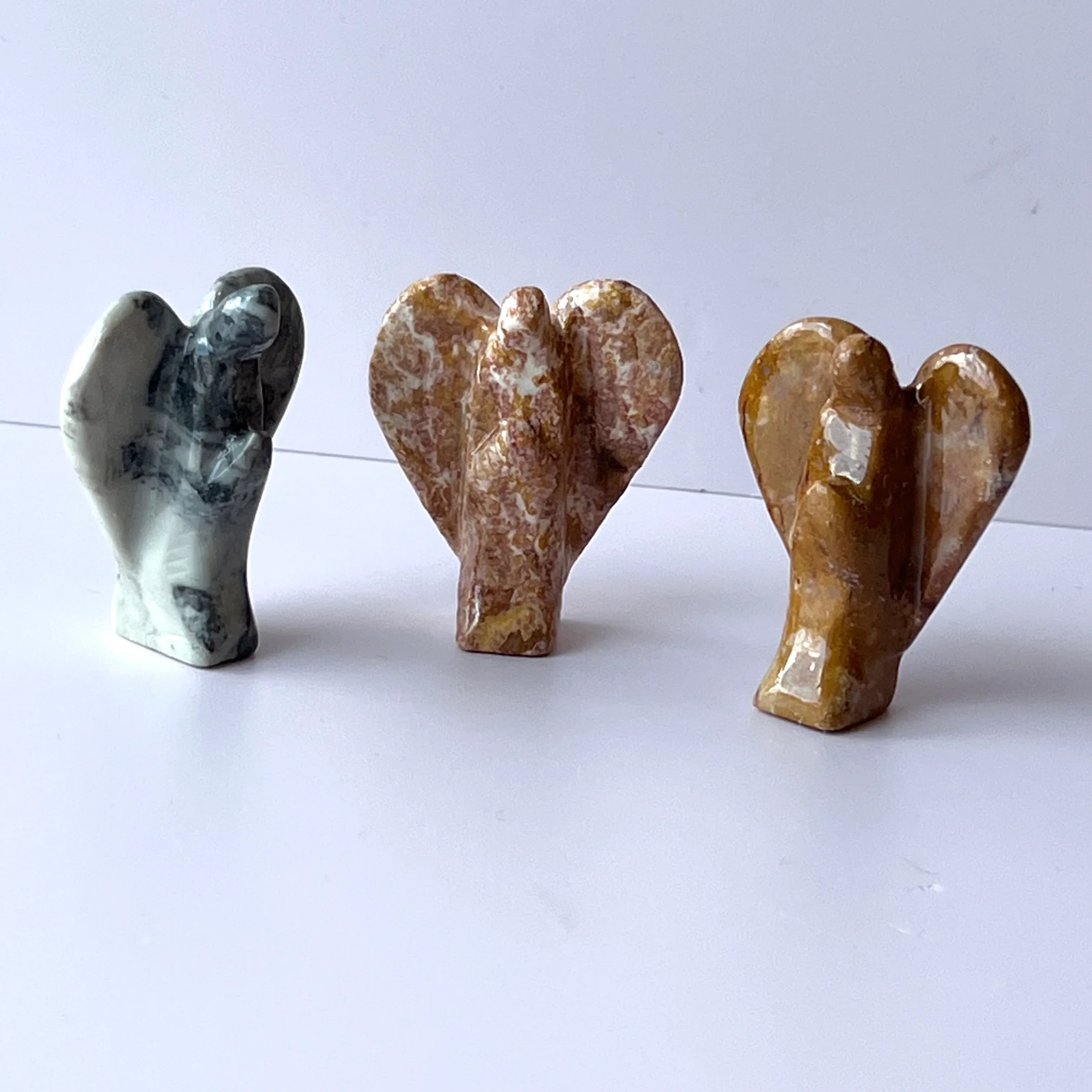 Dolomite Angel Carved Totem