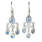 Rainbow Moonstone Chandelier Earrings