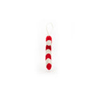 Festive Folly Candy Cane Ornament Side View