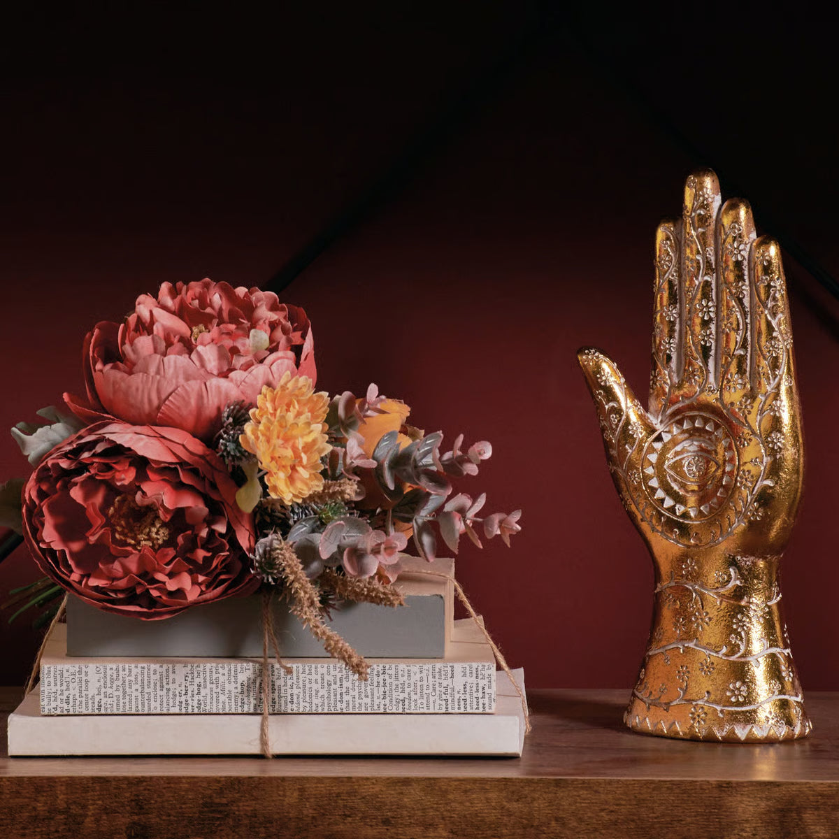 Hamsa Hand Figurine by Books