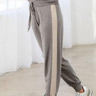 Smoke/Stone Colorblock Stripe Leg Jogger