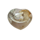 Flower agate polished heart