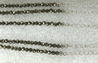Pyrite Faceted Bead Necklace with Extender