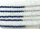 Lapis Lazuli Faceted Bead Necklace  with Extender