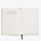 Open book with a letter titled 'A Letter to Your Future Self' on a white background