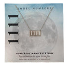 1111 Angel Number Sterling Silver Necklace